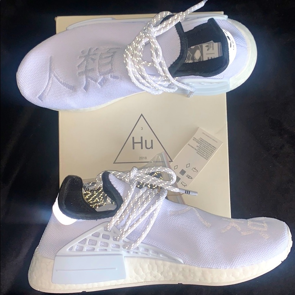HU NMD White Pharrell Williams Adidas Sneakers